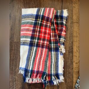 ⭐️2/$15- Colorful Plaid Fringe Scarf